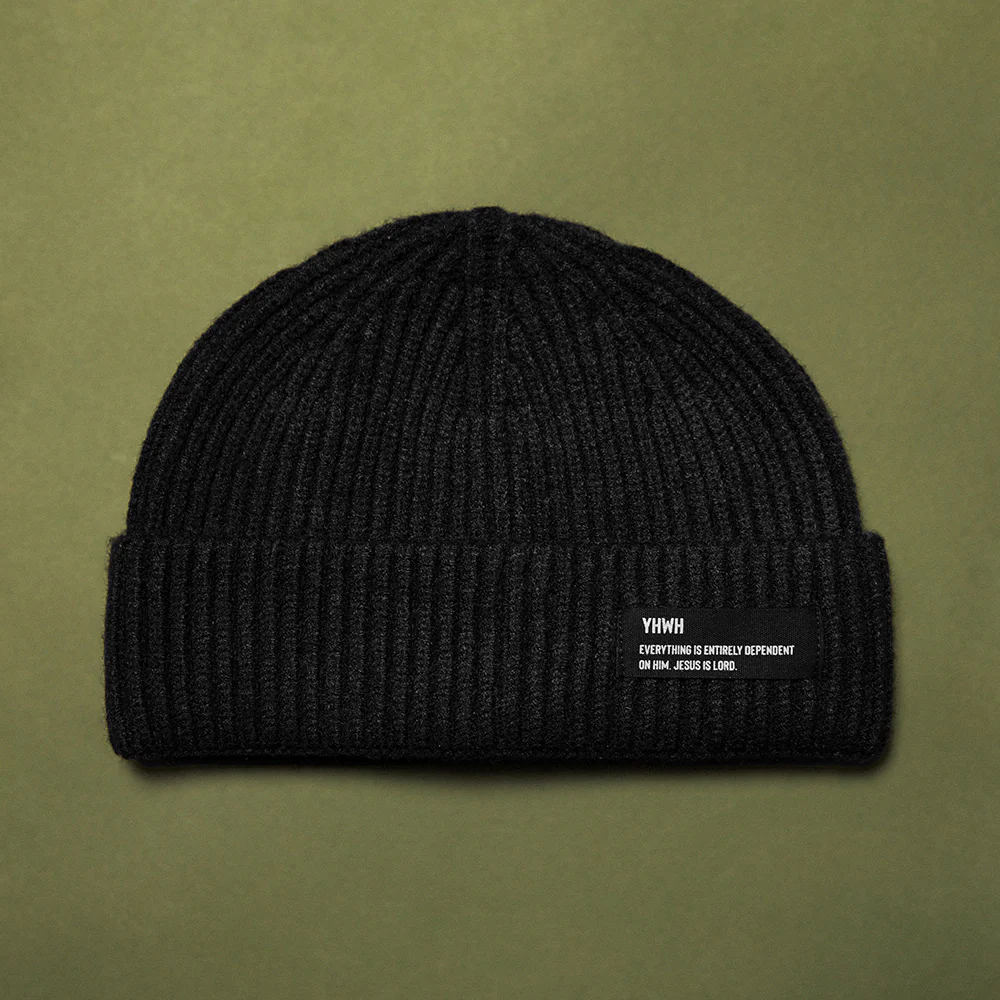 YHWH Beanie - Black - Image 2